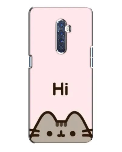 Чехол для OPPO Reno 2 с картинкой «Пушин говорит Hi»