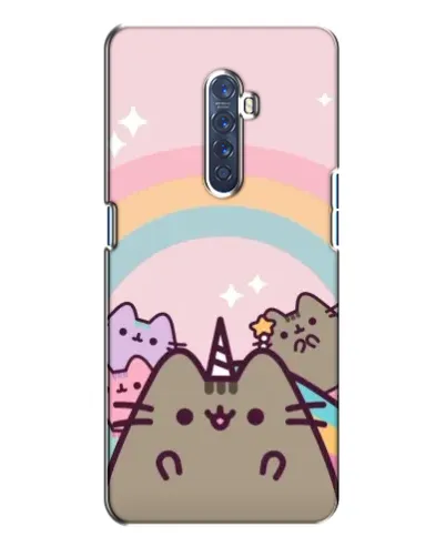 Чехол для OPPO Reno 2 с картинкой «Единорог Pusheen»