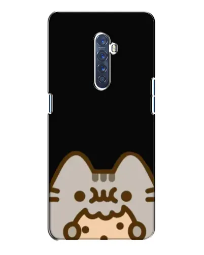 Чехол для OPPO Reno 2 с картинкой «Пушин на черном»