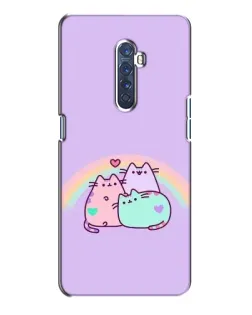 Чехол для OPPO Reno 2 с картинкой «Радужные Пушины»