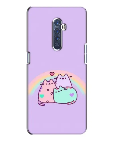 Чехол для OPPO Reno 2 с картинкой «Радужные Пушины»