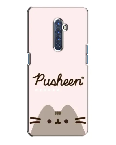 Чехол для OPPO Reno 2 с картинкой «Pusheen логотип»