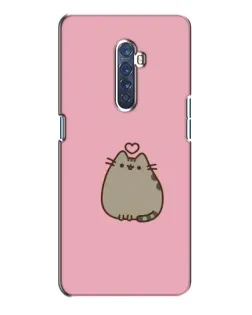 Чехол для OPPO Reno 2 с картинкой «Pusheen сердце»