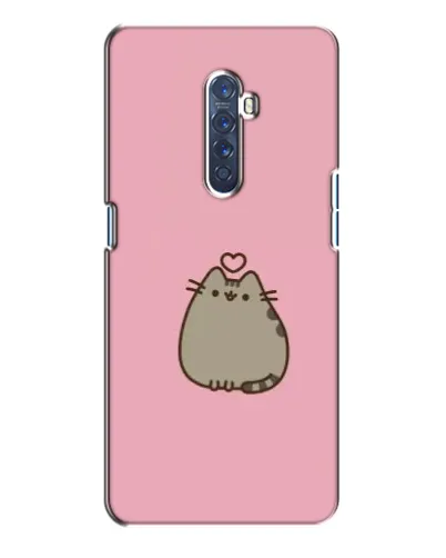 Чехол для OPPO Reno 2 с картинкой «Pusheen сердце»