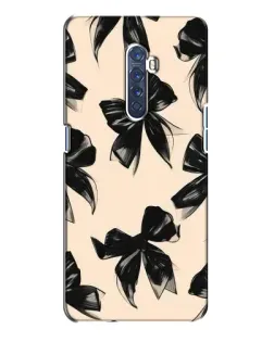 Чохол для OPPO Reno 2 з картинкою «Патерн чорні банти»