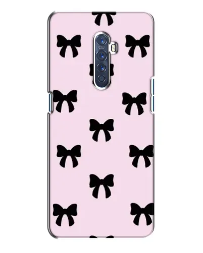 Чохол для OPPO Reno 2 з картинкою «Чорні банти Coquette»