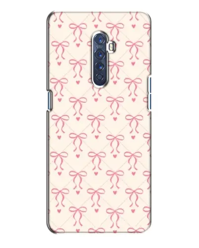 Чохол для OPPO Reno 2 з картинкою «Рожеві бантики Coquette»
