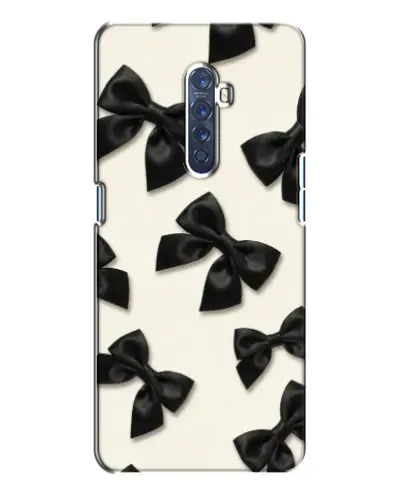Чохол для OPPO Reno 2 з картинкою «Чорні бантики»