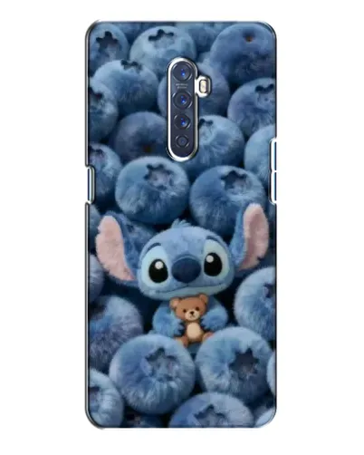 Чехол для OPPO Reno 2 с картинкой «Стич и голубика»