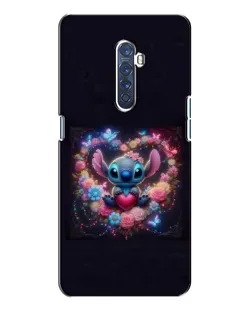Чохол для OPPO Reno 2 з картинкою «Stitch у квітах»