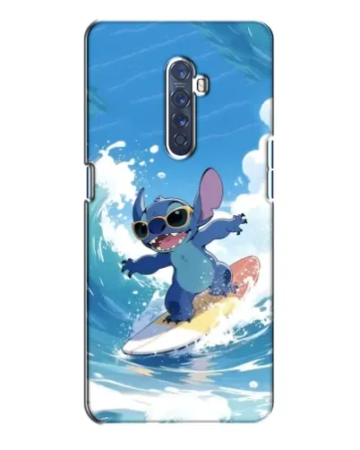 Чехол для OPPO Reno 2 с картинкой «Стич на волне»