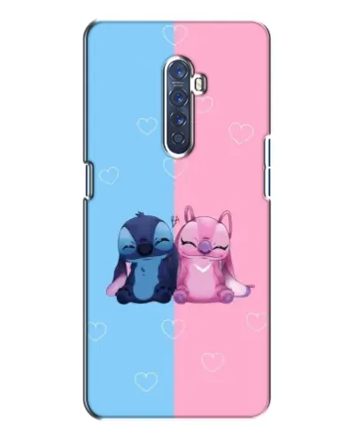 Чехол для OPPO Reno 2 с картинкой «Stitch и Angel Love»