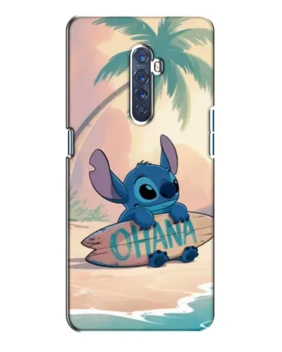 Чехол для OPPO Reno 2 с картинкой «Стич на серфе»