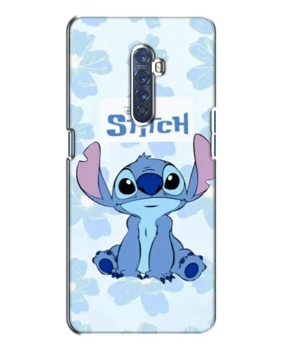Чехол для OPPO Reno 2 с картинкой «Stitch среди цветов»