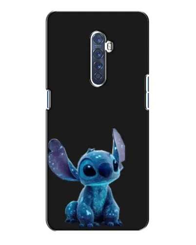Чехол для OPPO Reno 2 с картинкой «Стич на черном»