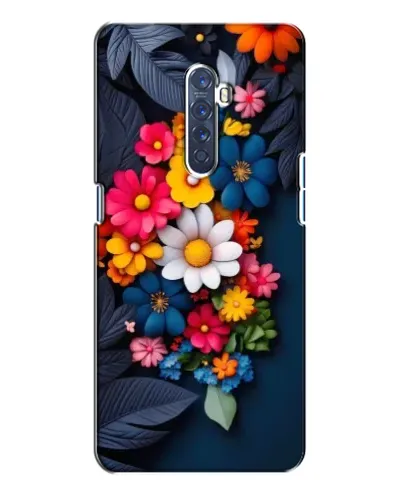 Чехол для OPPO Reno 2 с картинкой «Цветочная феерия»