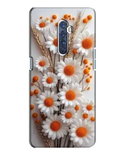 Чохол для OPPO Reno 2 з картинкою «Білі сухоцвіти»