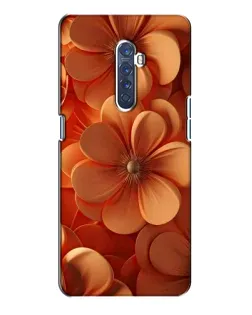 Чохол для OPPO Reno 2 з картинкою «Помаранчева макро квітка»