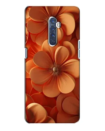 Чехол для OPPO Reno 2 с картинкой «Оранжевый макро цветок»