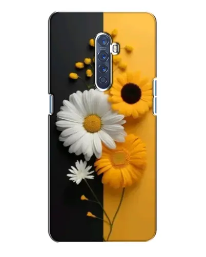 Чехол для OPPO Reno 2 с картинкой «Подсолнух и ромашка»