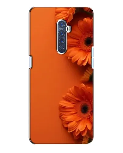 Чехол для OPPO Reno 2 с картинкой «Оранжевые герберы»