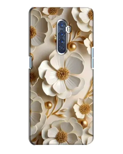 Чехол для OPPO Reno 2 с картинкой «Белие бумажние  цвети»