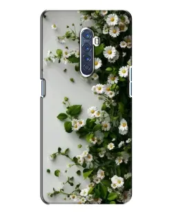 Чохол для OPPO Reno 2 з картинкою «Гілка дрібних білих квітів»