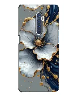 Чохол для OPPO Reno 2 з картинкою «Біла квітка та золотий флюїд»