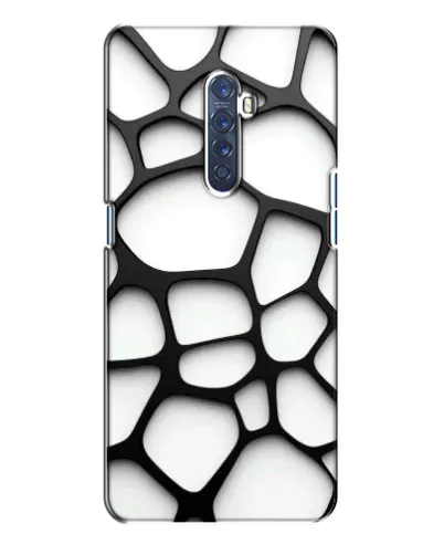 Чехол для OPPO Reno 2 с картинкой «Белая объемная сетка» Чехол для OPPO Reno 2 с картинкой «Белая объемная сетка»