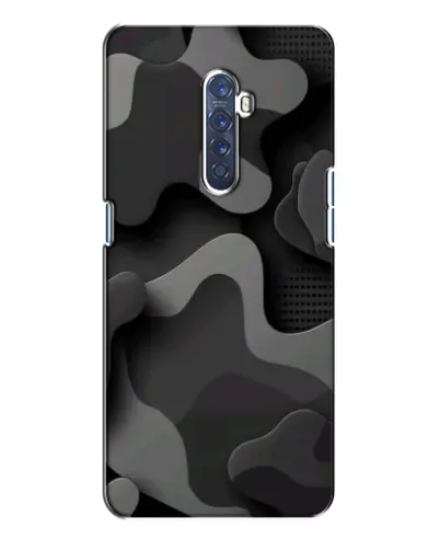 Чехол для OPPO Reno 2 с картинкой «Темный абстрактный камуфляж» Чехол для OPPO Reno 2 с картинкой «Темный абстрактный камуфляж»
