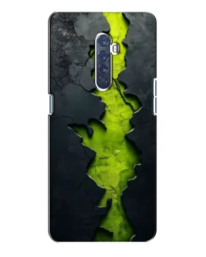 Чехол для OPPO Reno 2 с картинкой «Салатовый разлом скалы» Чехол для OPPO Reno 2 с картинкой «Салатовый разлом скалы»