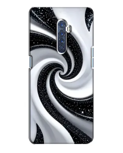 Чехол для OPPO Reno 2 с картинкой «Черно-белая спираль» Чехол для OPPO Reno 2 с картинкой «Черно-белая спираль»