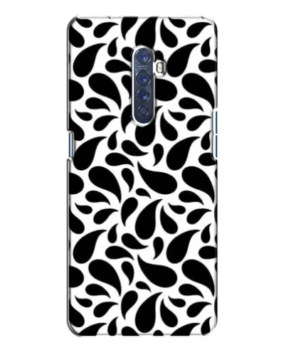Чехол для OPPO Reno 2 с картинкой «Контрастные черные капли» Чехол для OPPO Reno 2 с картинкой «Контрастные черные капли»