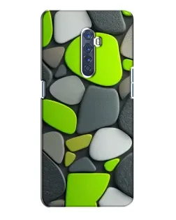 Чехол для OPPO Reno 2 с картинкой «Яркая неоновая галька»