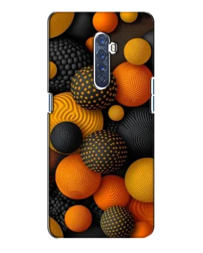 Чехол для OPPO Reno 2 с картинкой «Объемные оранжевые сферы» Чехол для OPPO Reno 2 с картинкой «Объемные оранжевые сферы»