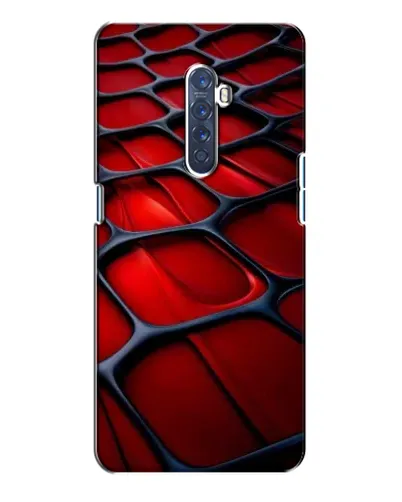 Чехол для OPPO Reno 2 с картинкой «Красная глянцевая сетка» Чехол для OPPO Reno 2 с картинкой «Красная глянцевая сетка»