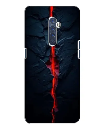 Чехол для OPPO Reno 2 с картинкой «Kрасная лавовая трещина» Чехол для OPPO Reno 2 с картинкой «Kрасная лавовая трещина»