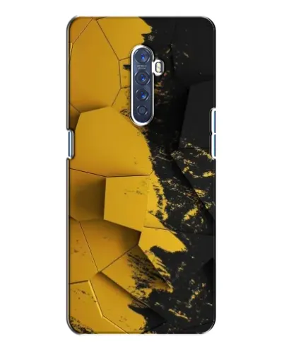 Чехол для OPPO Reno 2 с картинкой «Золотые осколки геометрии» Чехол для OPPO Reno 2 с картинкой «Золотые осколки геометрии»