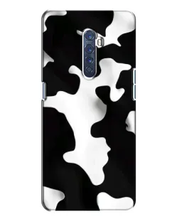 Чехол для OPPO Reno 2 с картинкой «Черно-белое пятно»
