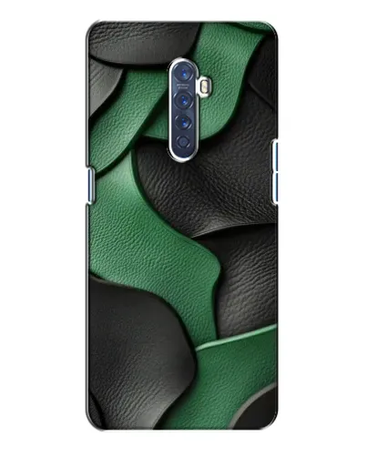 Чехол для OPPO Reno 2 с картинкой «Зеленые кожаные волны» Чехол для OPPO Reno 2 с картинкой «Зеленые кожаные волны»