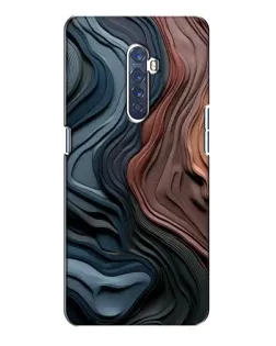 Чехол для OPPO Reno 2 с картинкой «Цветные волны каньона»
