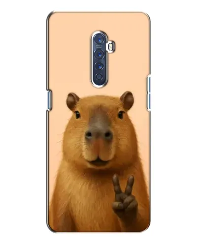 Чохол для OPPO Reno 2 з картинкою «Капібара вікторія»