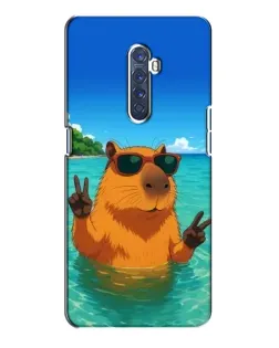 Чохол для OPPO Reno 2 з картинкою «Морська капібара»