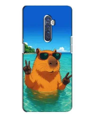 Чохол для OPPO Reno 2 з картинкою «Морська капібара»
