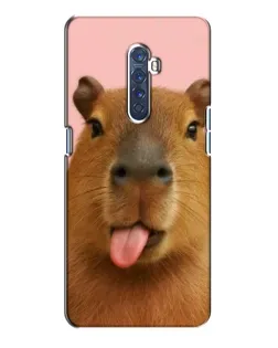 Чохол для OPPO Reno 2 з картинкою «Капібара з язиком»