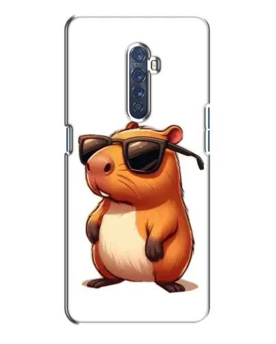 Чохол для OPPO Reno 2 з картинкою «Капібара в окулярах»