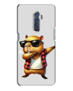 Чохол для OPPO Reno 2 з картинкою «Капібара репер даб»
