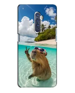 Чохол для OPPO Reno 2 з картинкою «Капібара на морі»