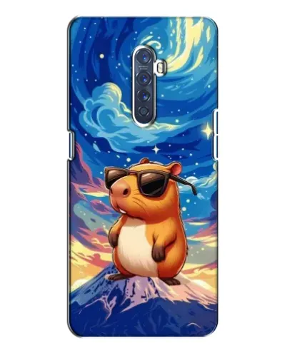 Чохол для OPPO Reno 2 з картинкою «Капібара Ван Гога»