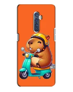 Чохол для OPPO Reno 2 з картинкою «Капібара на скутері»